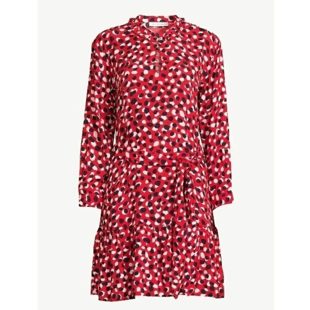 Women’s Tiered Belted Lightweight Mini Dress Size S